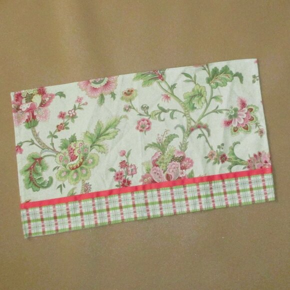 Waverly  Table Napkins Placemat  Fuscia Green Plaid lot of 6 - Picture 4 of 6